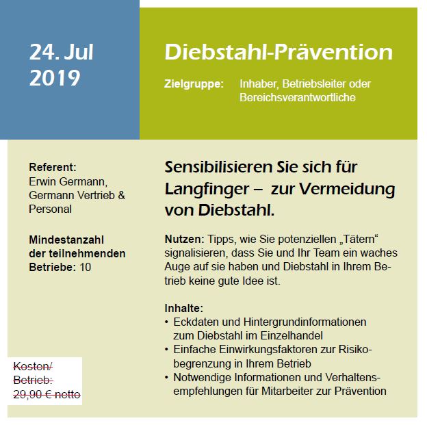 Webinar Diebstahl-Prävention