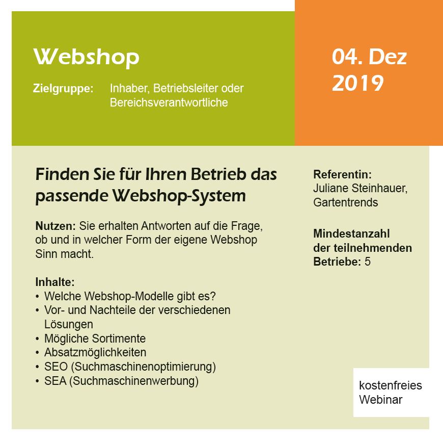 Webinar Webshop